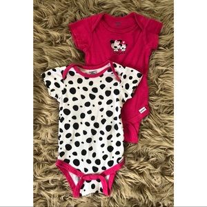 *Baby Girls 6-9mth Black & Pink Onesies*